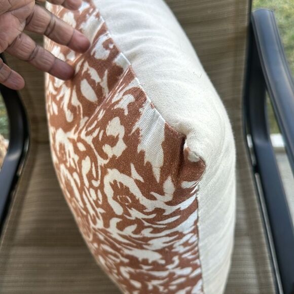 West Elm Floral Accent Pillow 20”x20” - Picture 3 of 6